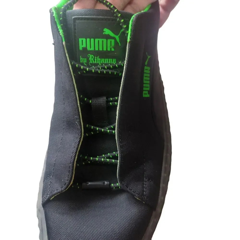Rihanna Fenty Puma green and black cleated Creeper Surf size 8.5 - Picture 9 of 11